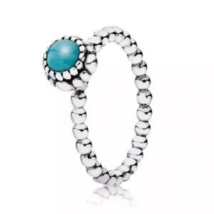 AUTHENTIC Pandora Birthday Blooms December Ring (US Size 6)